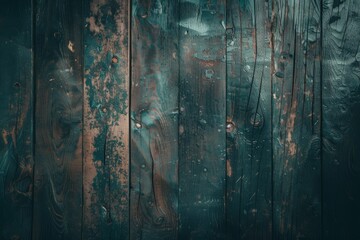A striking dark teal wooden surface with hints of brown creates a dramatic and moody ambiance for a bold backdrop.