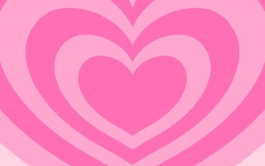 Pink Cute colorful Heart layer powerpuff girl valentine wedding y2k coolkid vintage background wallpaper