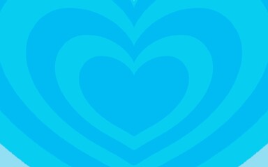 Blue Cute colorful Heart layer powerpuff girl valentine wedding y2k coolkid vintage background wallpaper