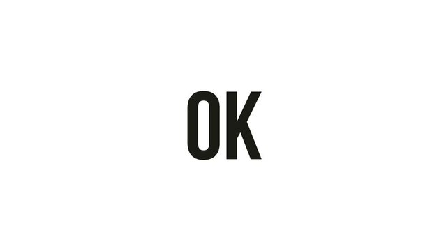 Inspirational quotes with text animation transitioning from "Broken" to "Ok". Concept of self belief, positive attitude, success and motivation.