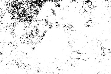 Vector grunge texture. Background of black and white texture. Abstract monochrome pattern of spots, cracks, dots, chips.