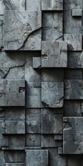 Gray gradient, stones, texture, 3d, background image for mobile phone, ios, Android, banner for instagram stories, vertical wallpaper.