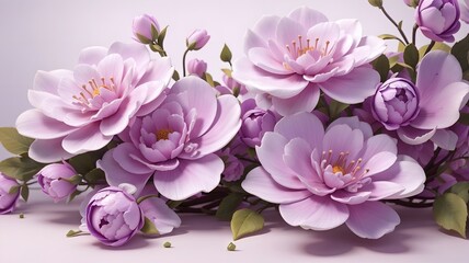 Background of light pink flowers 