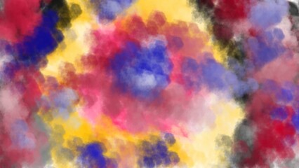 Abstract watercolor background with several color combinations 