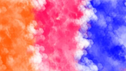 Abstract watercolor background with several color combinations 