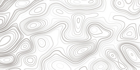 Vector topography contour map design. Vector topographic line map pattern. contour and textured background of geographic cartography terrain.