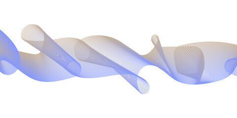 Line art abstract wavy movement backdrop for a dynamic look. Abstract colorful wave line with space of your text, vector illustration.