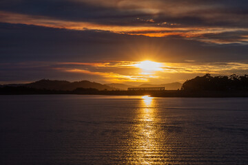 Hume dam Sunset