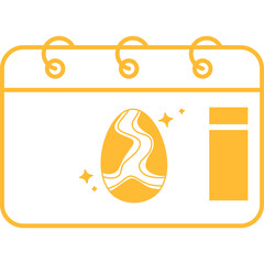 Easter Calendar Icon