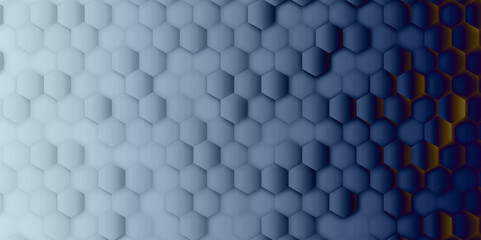 White clean hexagonal medical concept. Abstract hexagonal background Futuristic technology background for your design Vector illustration