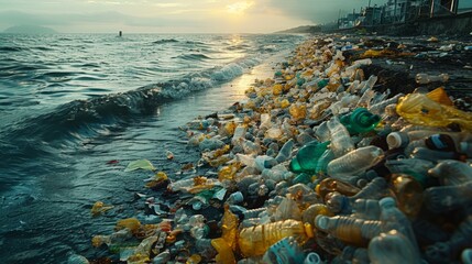 Plastic in the sea 