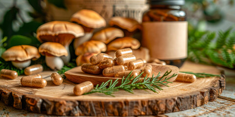 Holistic Health Supplements: Natural Mushrooms and Herbal Pills
