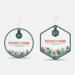 Luxury product label design template.