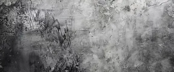 Fotobehang Aged concrete texture with a blend of scratches and splatters, capturing the essence of time-worn materials. © BackgroundWorld