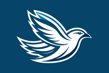 Out Line Logotype Bird Vector Design.