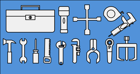 tools icon set