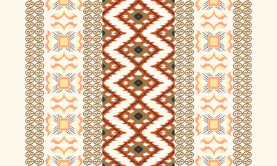 Hand draw african Ikat paisley embroidery.geometric ethnic oriental seamless pattern traditional.Aztec style abstract vector illustration.great for textiles, banners, wallpapers, wrapping vector .