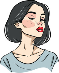 Vector Illustrations of Women Standing Tall Against Adversity