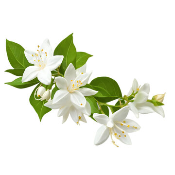 Bouquet of jasmine blossoms, isolated on transparent background Transparent Background Images 