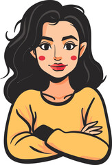 Portraits of Courage Vector Illustrations of Fearless Women