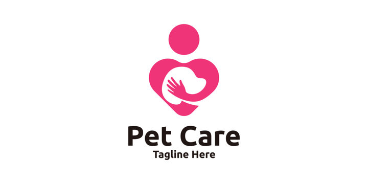 logo design pet care, health pet, clinic pet, logo design template, symbol, creative idea.
