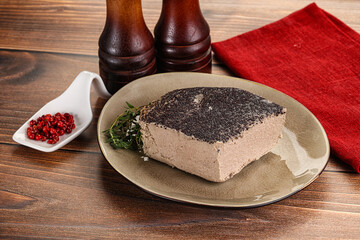Delicous liver pate snack appetizer