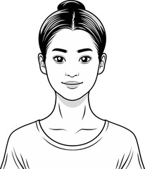 Illustrated Icons of Female Empowerment Vibrant Vector Art