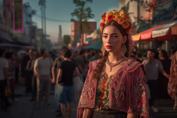 Fototapeta premium woman in dress