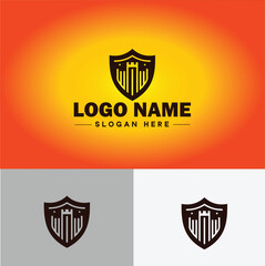 Shield logo vector art Protect shield security icon Company logo template