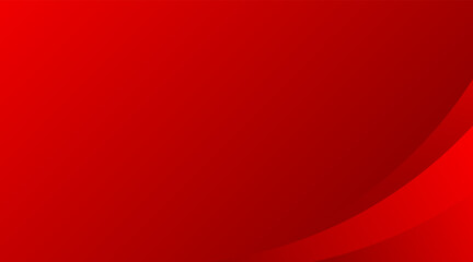 Minimal modern red gradient background with dynamic curve composition. Vector illustration