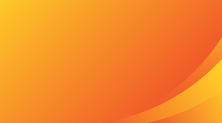 Minimal modern orange gradient background with dynamic curve composition. Vector illustration