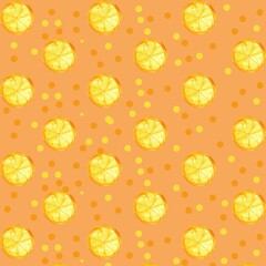 orange seamlees pattern 