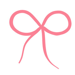 pink ribbon bow