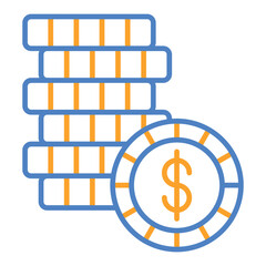 Obraz premium Coins Icon