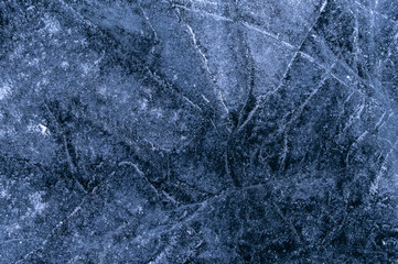 自然の氷のクローズアップ。