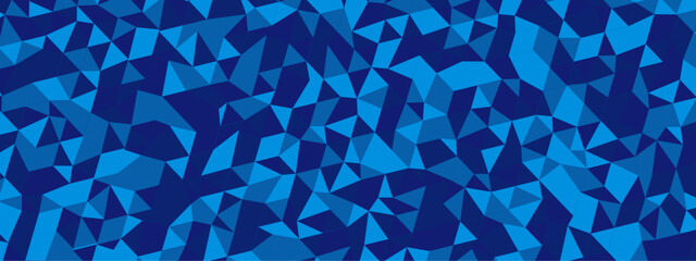 Seamless geometric pattern square shapes low polygon backdrop background. Abstract geometric wall tile and metal cube background triangle wallpaper. Blue polygonal background.