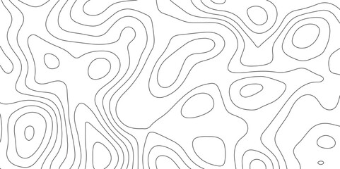 Abstract design seamless pattern with line topographic map. geographic mountain relief. retro topographic map. geographic contour map grid backdrop paper texture. terrain path isolated on background.