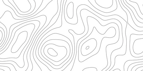 Abstract design seamless pattern with line topographic map. geographic mountain relief. retro topographic map. geographic contour map grid backdrop paper texture. terrain path isolated on background.