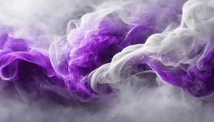 smoke abstract background with purple and white colors artistic smoke pattern - obrazy, fototapety, plakaty