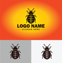 Bedbug logo vector art icon graphics for business brand icon bedbug logo template