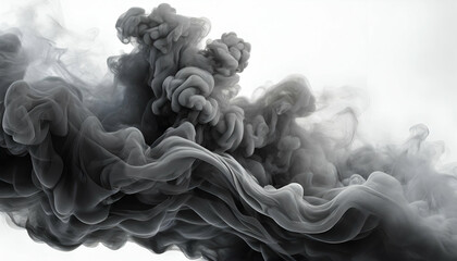 dark gray color smoke from a smoke seamless magic illustration - obrazy, fototapety, plakaty