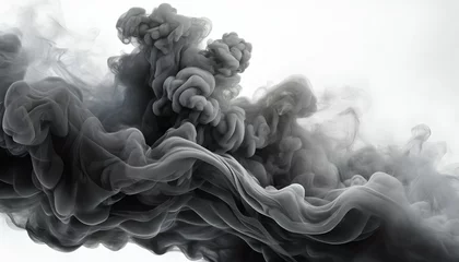 Foto auf Leinwand dark gray color smoke from a smoke seamless magic illustration © Kalana