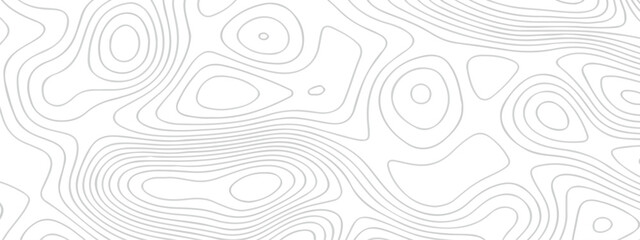 Lines map seamless topographic contour lines vector pattern. Geographic map and topographic contours map background. Vector illustration. White wave paper reliefs. - obrazy, fototapety, plakaty