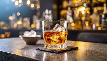 Whiskey on the Rocks: A Classic Nightclub Scene