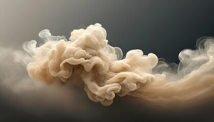 ivory smoke flow abstraction  - obrazy, fototapety, plakaty