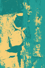 Distressed teal grunge texture as abstract background.