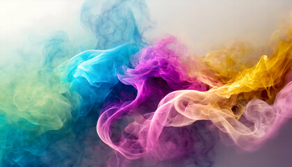 colorful smoke background - obrazy, fototapety, plakaty