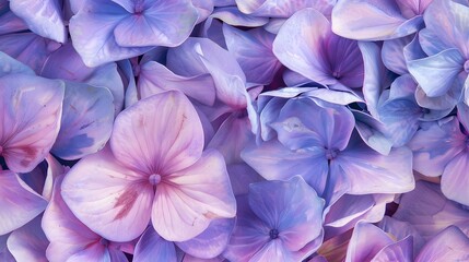 Hydrangea Flowers Closeup, Background 