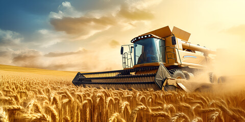  harvester agriculture machine harvesting Crop Technology Crop Production dusty background