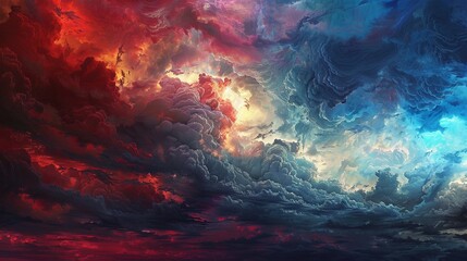 Heaven's Canvas: Serene Dawn Cloudscape